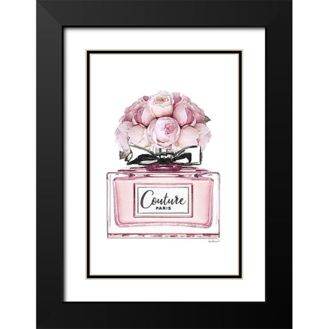Perfume Bottle Bouquet XVII Black Modern Wood Framed Art Print with Double Matting by Greenwood, Amanda