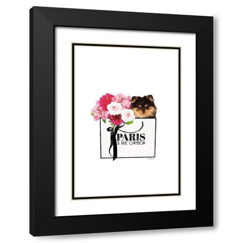 Pom Shopping III Black Modern Wood Framed Art Print with Double Matting by Greenwood, Amanda