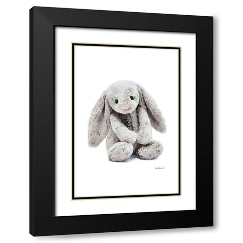 Bunny Black Modern Wood Framed Art Print with Double Matting by Greenwood, Amanda
