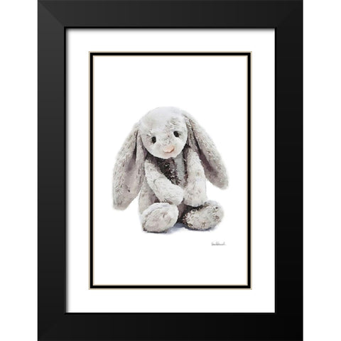 Bunny Black Modern Wood Framed Art Print with Double Matting by Greenwood, Amanda