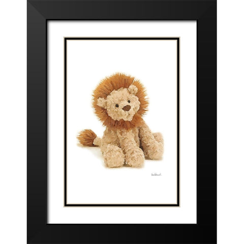 Lion Black Modern Wood Framed Art Print with Double Matting by Greenwood, Amanda