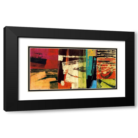 Chromatica Black Modern Wood Framed Art Print with Double Matting by James, Andy
