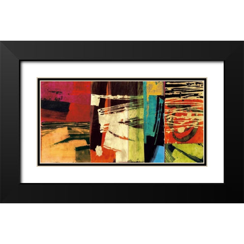 Chromatica Black Modern Wood Framed Art Print with Double Matting by James, Andy