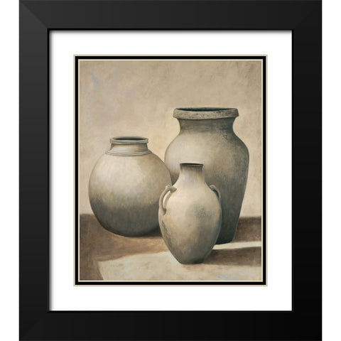 Collezione di vasi Black Modern Wood Framed Art Print with Double Matting by Mazo, Andre