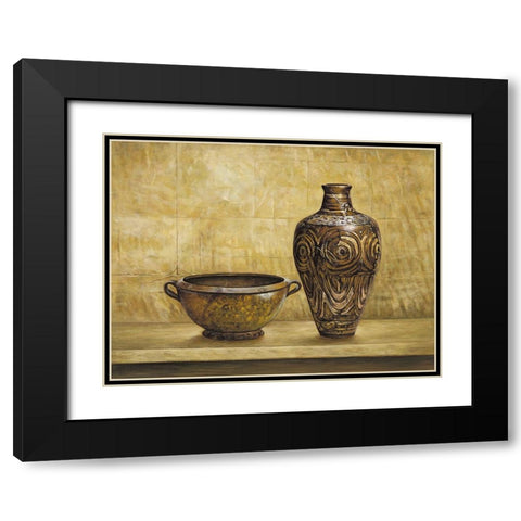 Collezione etnica I Black Modern Wood Framed Art Print with Double Matting by Mazo, Andre