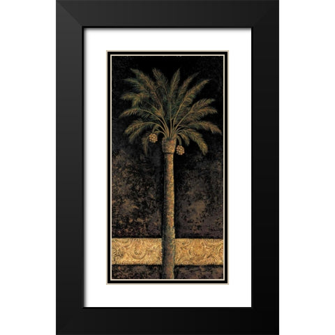 Dusk Palms I Black Modern Wood Framed Art Print with Double Matting by Mazo, Andre
