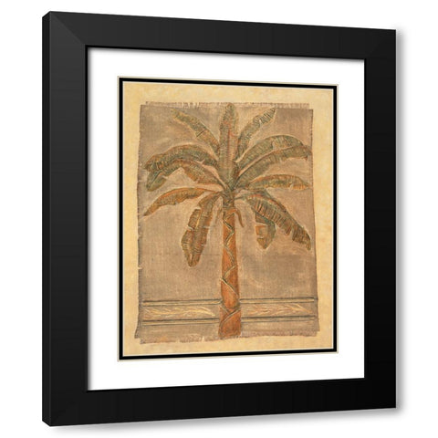 Jute Palm I Black Modern Wood Framed Art Print with Double Matting by Mazo, Andre