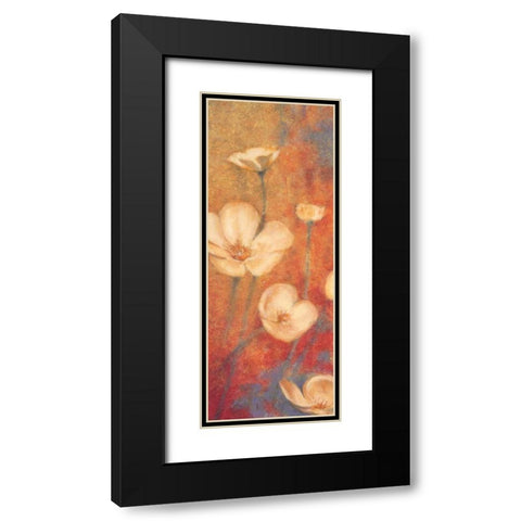 Floral Poetry I Black Modern Wood Framed Art Print with Double Matting by Michaels, Anne