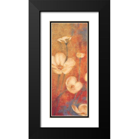 Floral Poetry I Black Modern Wood Framed Art Print with Double Matting by Michaels, Anne