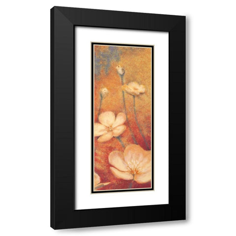 Floral Poetry II Black Modern Wood Framed Art Print with Double Matting by Michaels, Anne