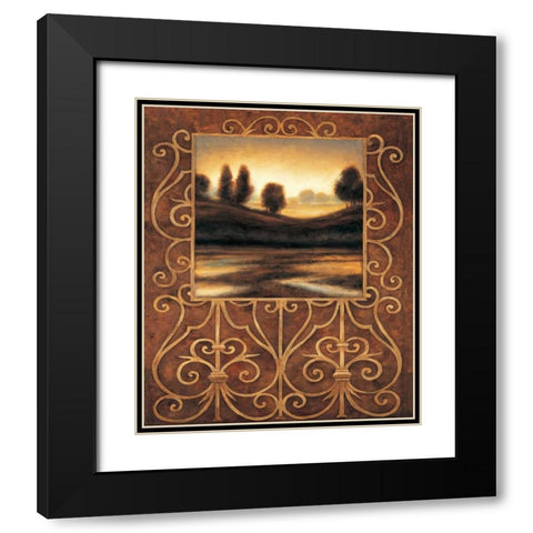 Dawn II Black Modern Wood Framed Art Print with Double Matting by Gonzales, Andres