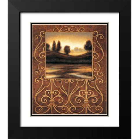 Dawn II Black Modern Wood Framed Art Print with Double Matting by Gonzales, Andres