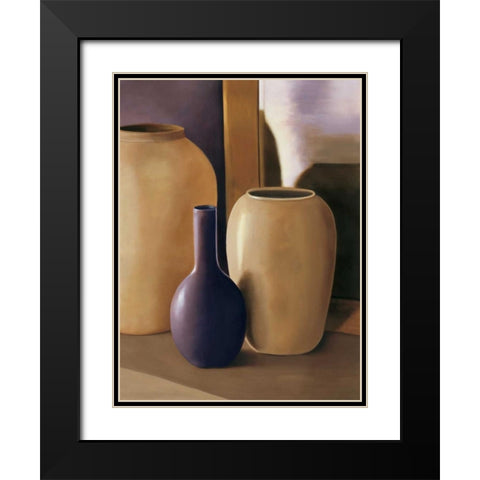 Shapes and Reflections II Black Modern Wood Framed Art Print with Double Matting by Stevens, Arlene