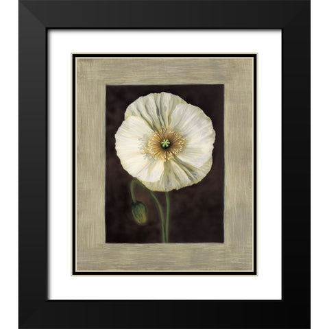 Flora I Black Modern Wood Framed Art Print with Double Matting by Trivelli, Andrea