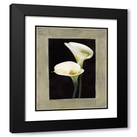 Calle Black Modern Wood Framed Art Print with Double Matting by Trivelli, Andrea