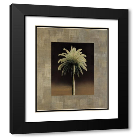 Palmas I Black Modern Wood Framed Art Print with Double Matting by Trivelli, Andrea