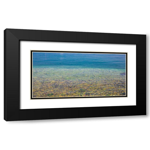 Beach Watercolors I Black Modern Wood Framed Art Print with Double Matting by Markoff, Barbara