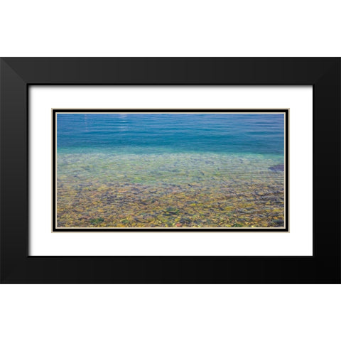 Beach Watercolors I Black Modern Wood Framed Art Print with Double Matting by Markoff, Barbara