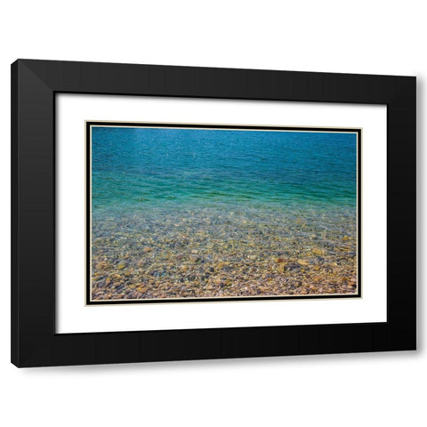 Beach Watercolors II Black Modern Wood Framed Art Print with Double Matting by Markoff, Barbara