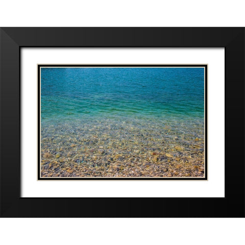 Beach Watercolors II Black Modern Wood Framed Art Print with Double Matting by Markoff, Barbara