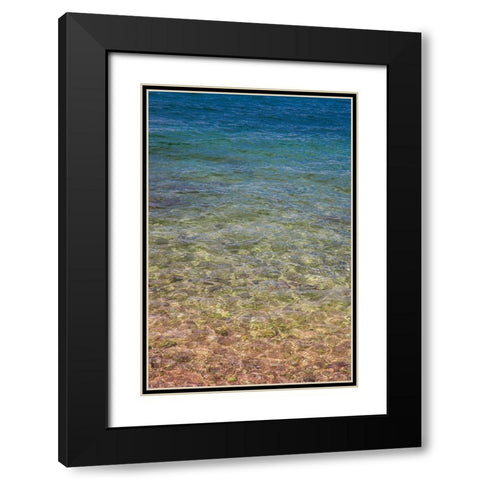 Beach Watercolors III Black Modern Wood Framed Art Print with Double Matting by Markoff, Barbara