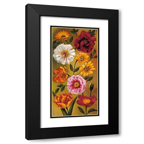 Floral Bouquet I Black Modern Wood Framed Art Print with Double Matting by Francis, Brian