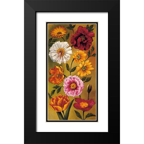 Floral Bouquet I Black Modern Wood Framed Art Print with Double Matting by Francis, Brian