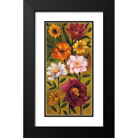 Floral Bouquet II Black Modern Wood Framed Art Print with Double Matting by Francis, Brian