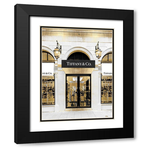 Designer Entrance IX Black Modern Wood Framed Art Print with Double Matting by Blake, Madeline