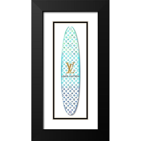 Fashion Surfboard France IV Black Modern Wood Framed Art Print with Double Matting by Blake, Madeline