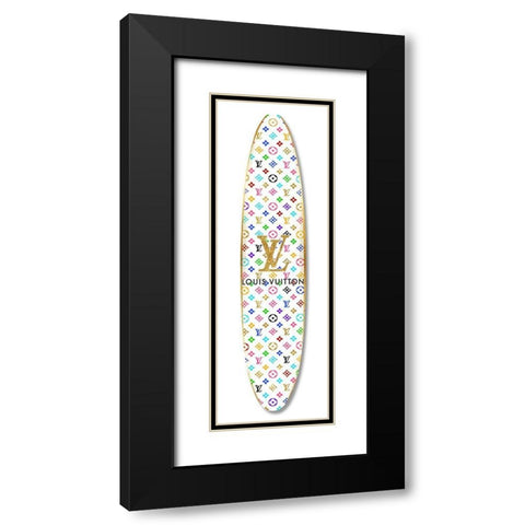 Fashion Surfboard France VI Black Modern Wood Framed Art Print with Double Matting by Blake, Madeline