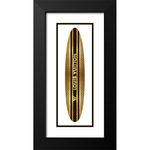 Fashion Surfboard France VII Black Modern Wood Framed Art Print with Double Matting by Blake, Madeline