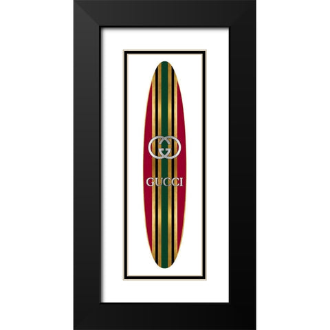 Fashion Surfboard Italy I Black Modern Wood Framed Art Print with Double Matting by Blake, Madeline