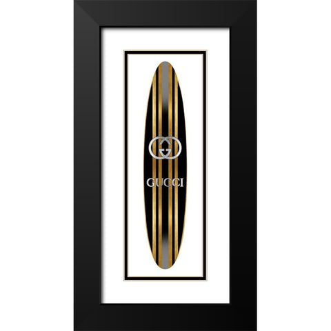 Fashion Surfboard Italy II Black Modern Wood Framed Art Print with Double Matting by Blake, Madeline