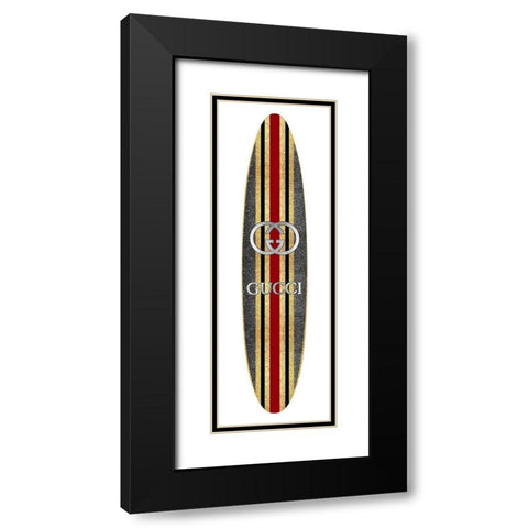 Fashion Surfboard Italy IV Black Modern Wood Framed Art Print with Double Matting by Blake, Madeline