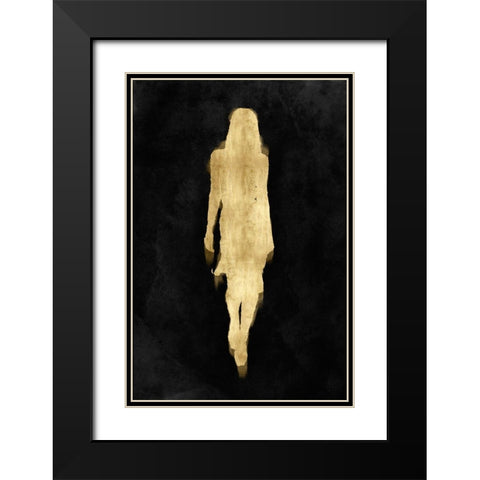 Fashion Figure Gold II Black Modern Wood Framed Art Print with Double Matting by Blake, Madeline