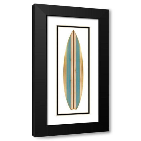 Surfboard I Black Modern Wood Framed Art Print with Double Matting by Blake, Madeline