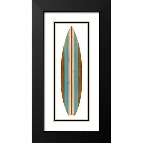 Surfboard II Black Modern Wood Framed Art Print with Double Matting by Blake, Madeline