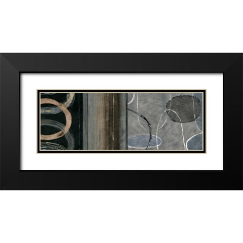 Elation Sensation II Black Modern Wood Framed Art Print with Double Matting by Nelson, Brent