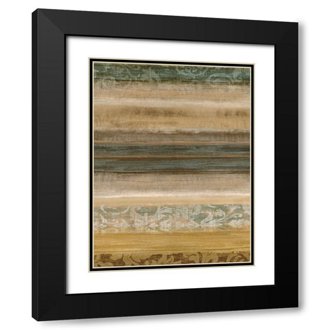 Ambient II Black Modern Wood Framed Art Print with Double Matting by Nelson, Brent