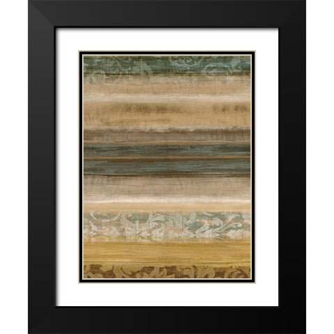 Ambient II Black Modern Wood Framed Art Print with Double Matting by Nelson, Brent