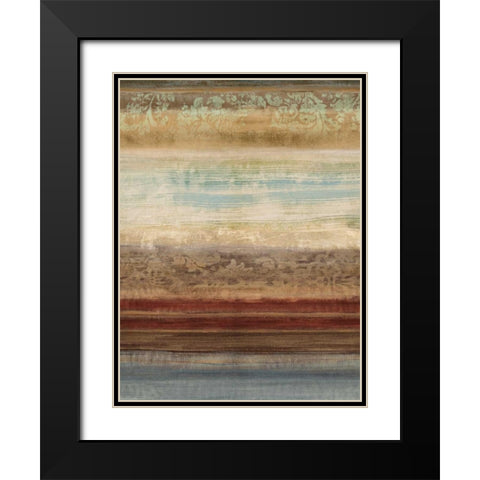 Ambient II Black Modern Wood Framed Art Print with Double Matting by Nelson, Brent