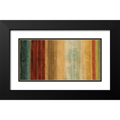 Nuanced II Black Modern Wood Framed Art Print with Double Matting by Nelson, Brent