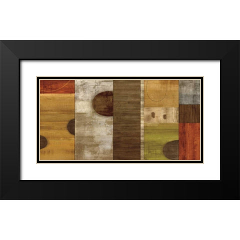 Full Circle Black Modern Wood Framed Art Print with Double Matting by Nelson, Brent
