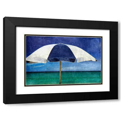 In The Shade Black Modern Wood Framed Art Print with Double Matting by Carter, Charlie