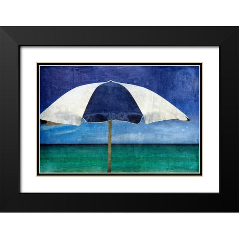 In The Shade Black Modern Wood Framed Art Print with Double Matting by Carter, Charlie