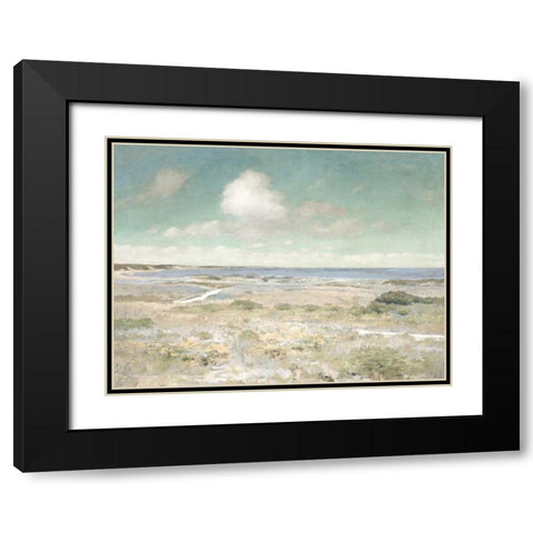 Water View Black Modern Wood Framed Art Print with Double Matting by McKee, Christy