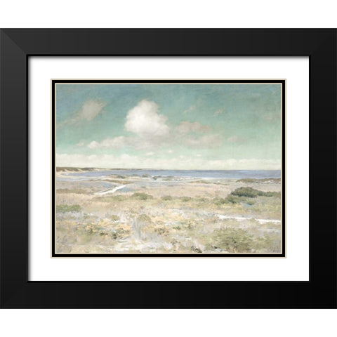 Water View Black Modern Wood Framed Art Print with Double Matting by McKee, Christy