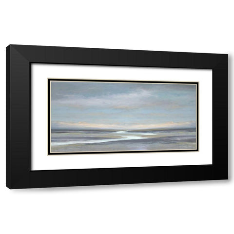 Riverbend II Black Modern Wood Framed Art Print with Double Matting by McKee, Christy