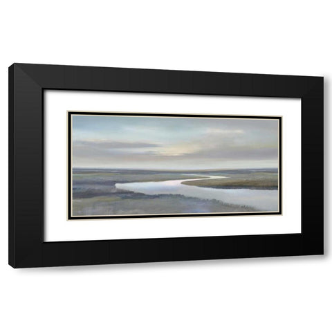 Riverbend IV Black Modern Wood Framed Art Print with Double Matting by McKee, Christy